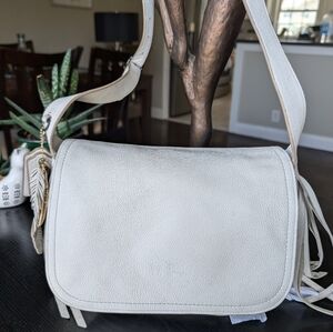 Coach Dakotah Leather Dakotah Crossbody Handbag Purse Whipstitch Chain .